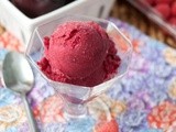 Raspberry Plum Sorbet