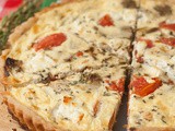 Roasted Vegetable and Chèvre Quiche