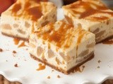 Salted Caramel Apple Cheesecake Bars