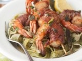 Shrimp Saltimbocca