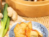 Spicy Ginger-Scallion Crab Wontons