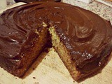 Banana Cake with Chocolate Ganache