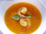 Pumpkin And Shrimp Soup For Halloween