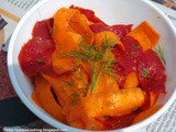 Shaved Beet Carrot Salad With Dill Vinaigrette