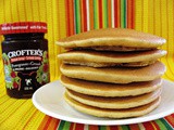 Pancakes sans gluten au levain et aux graines de chia/Gluten free sourdough and chia seed pancakes