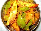 Bell-pepper  Potato and Onion dry vegetable (Shimla Mirch Aloo Sabzi)