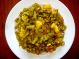 Cluster beans vegetable  ( gavar ki phali ki sabzi)