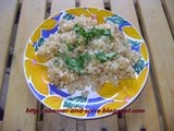 Delicious Sabudana Khichdi (Sago flavoured with chilli-peanut powder)