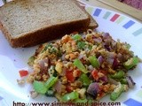 Egg Bhurji ( Veggie Egg Scramble )