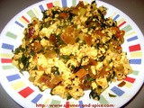 Methi Paneer Sabzi ( Fenugreek and Indian Cottage cheese veggie)