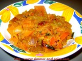 Pumpkin , Onion and Tomato Veggie ( Kashiphal / Kaddu sabzi)