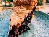 Blueberry Ginger Dark Chocolate Pie