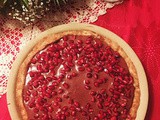 Dark Chocolate Pomegranate Pie