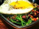 Improvised Meals: Coconut Rice with Greens and Chili-Garlic Black Beans