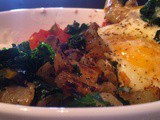 Late Winter Meals: Eating Lately (Refried Beans with Veggie Hash and Eggs, Sausage Soup, and Polenta Bowls)