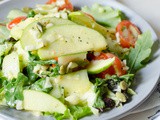 Apple And Cucumber Salad In a Honey Mustard Vinaigrette