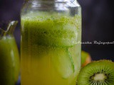 Kiwi Cucumber Lemonade Recipe| Summer Drink Recipes