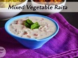 Mixed Vegetable Raita Recipe| Dips Spreads and Sauces Recipes