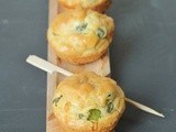 Muffins alle fave e pecorino