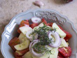 Ukrainian Tomato and Cucumber Salad with Sour Cream Dressing – Ucraina