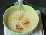 Zuppa di cavolfiore arrostito con olio al tartufo