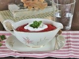 Zuppa di rape rosse e patate