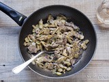 Straccetti di manzo con carciofi