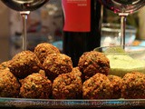 Falafel e salsa tahina verde per capodanno