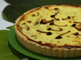 Quiche autunnale di pioppini e porri