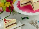 Cake with white chocolate