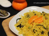 Orange Pulav | Orange Pilaf | Orange Rice