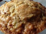 Apple Walnut Sourdough Muffins
