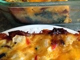 Bacon, Spinach, Cheese and Potato Bake