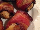 Bacon Wrapped Chicken Bites with bbq Sauce