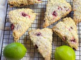 Bing Cherry Lime Scones