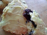 Blueberry Banana Sourdough Scones