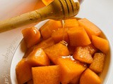 Cantaloupe with Honey Balsamic Dressing