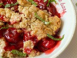 Cherry Oatmeal Crumble Bars