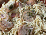 Chicken Sausage, Spinach Pasta Bake