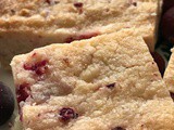 Cranberry and Lemon Shortbread Cookies