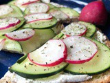 Cucumber Radish Sandwiches
