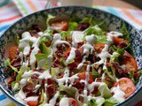 Easy blt Salad with Homemade Dressing