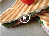 Goat Cheese, Spinach and Black Forest Schinken Panini