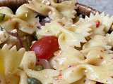 Greek Style Bow Tie Pasta Salad