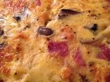 Ham Mushroom and Cheese Quiche