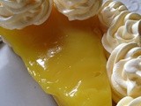 Lemon Tart with Meringue Cookies~