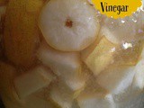 Pear Vinegar and Pear Walnut Gorgonzola Salad