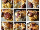 Polish Reuben Casserole with Homemade Marble Rye Croutons