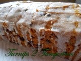 Pumpkin Chocolate Chip Bread with Eggnog Glaze