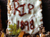 Pumpkin Spice Rice Krispie Tombstones